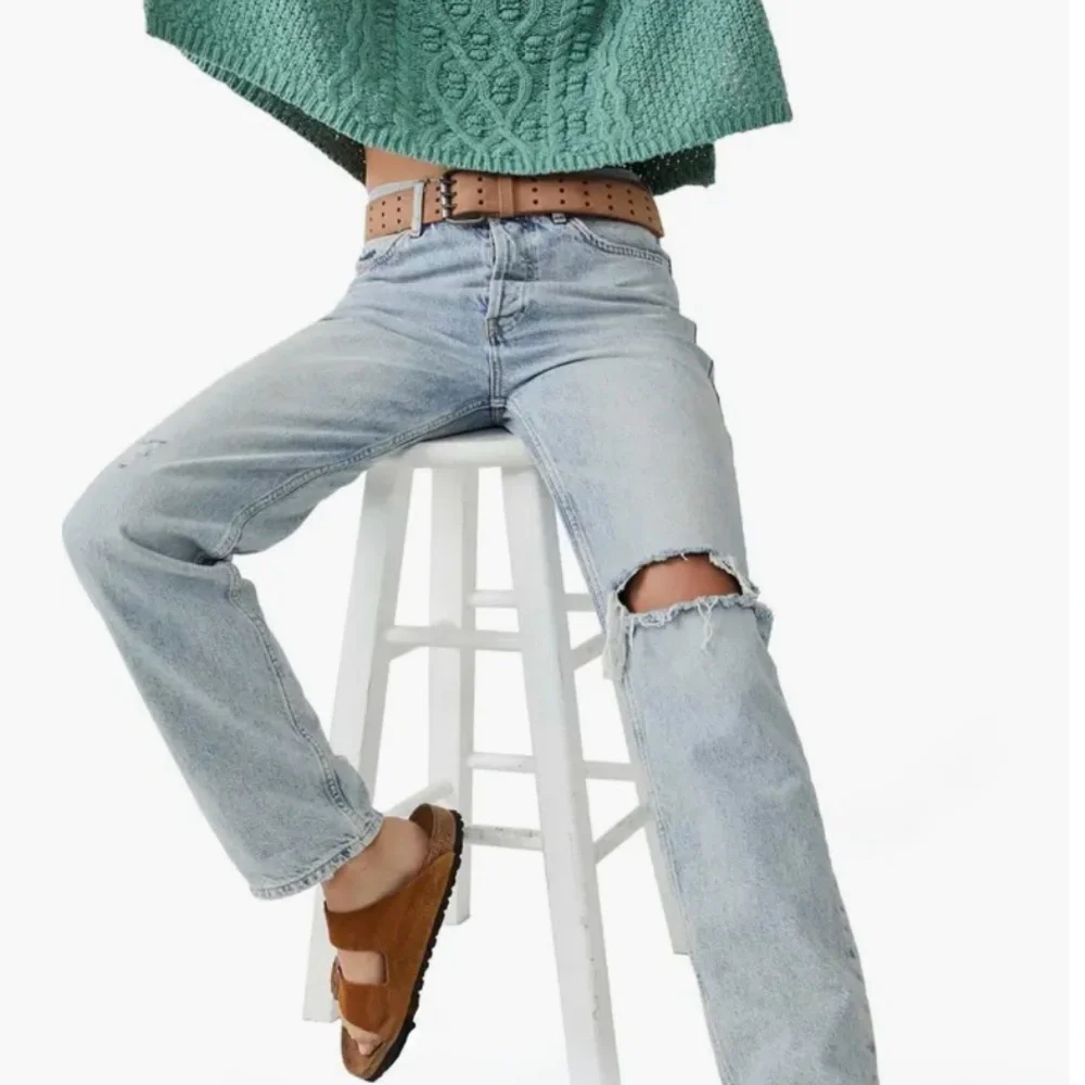 NEW! Free People White Spruce Cable Knit-M-Changing Tides Green Pullover Sweater